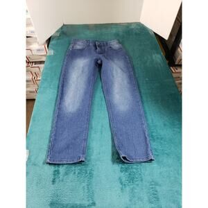 Quad Seven Jeans Size 10 Womens Blue Stretch Ladies Pants Mid Rise Cropped NWT